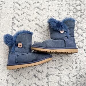 Ugg Blue Bailey Button Boots Size 2Y